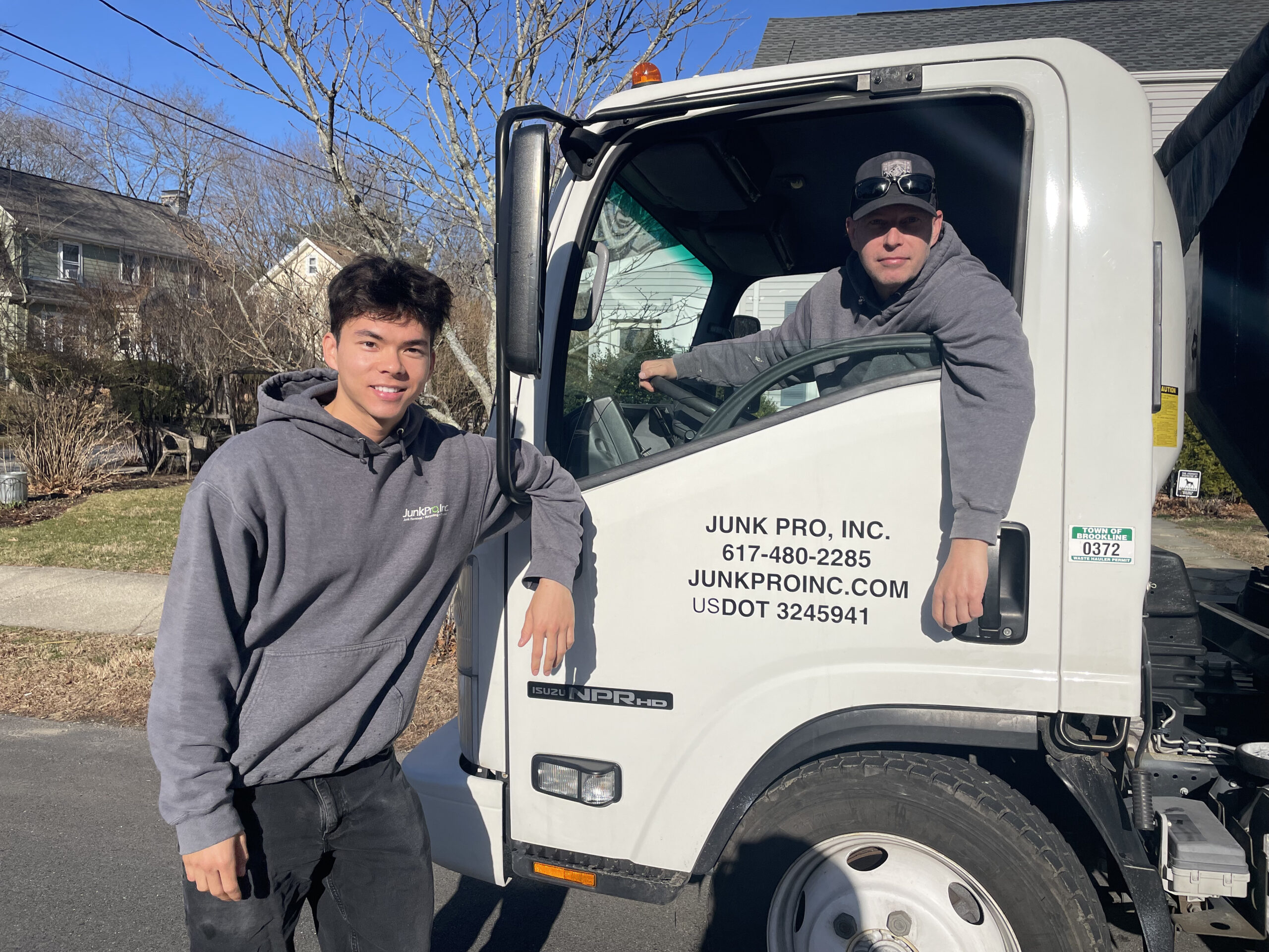 Junk Pro Inc truck and team